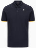 k way polo uomo vincent blu scuro 8500883