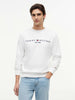 tommy hilfiger felpa girocollo uomo bianco 7243678