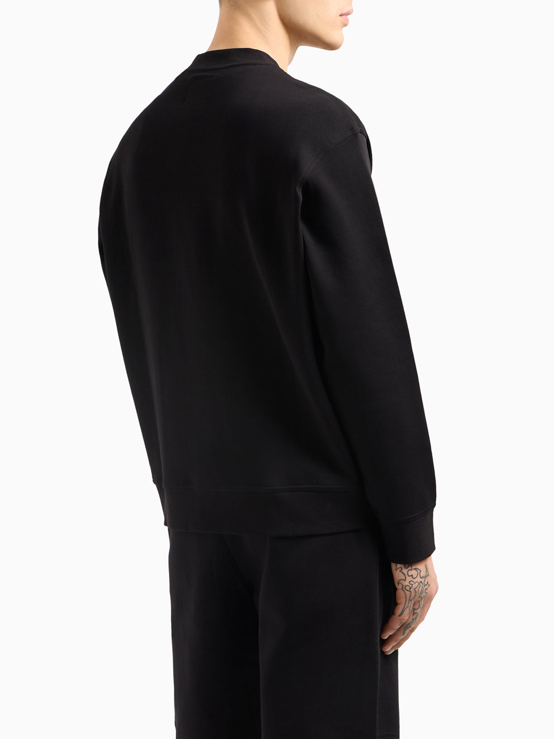 Armani Exchange Felpa Girocollo Uomo Nero