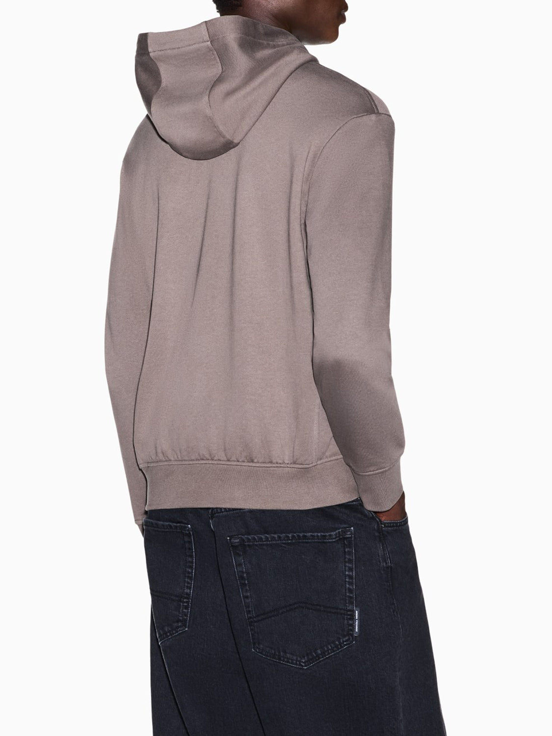 Armani Exchange Felpa con Zip Uomo Marrone chiaro