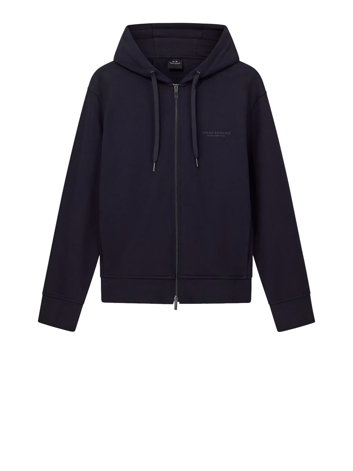 Armani Exchange Felpa con Zip Uomo Navy scuro