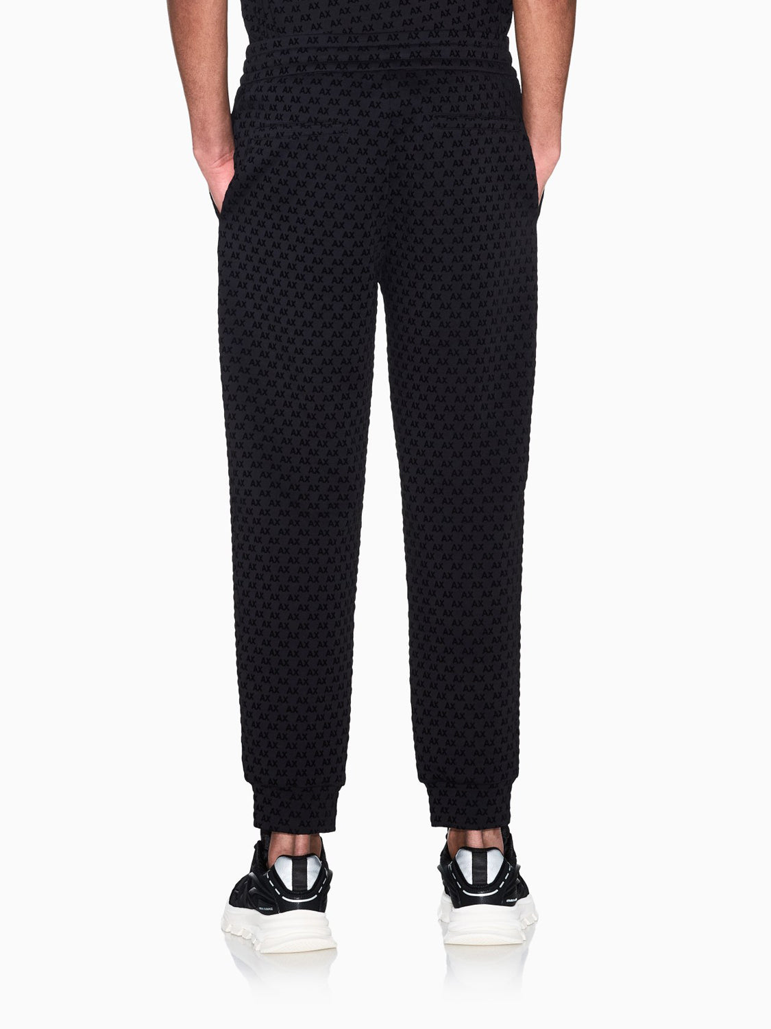 Armani Exchange Pantalone Tuta Uomo Nero