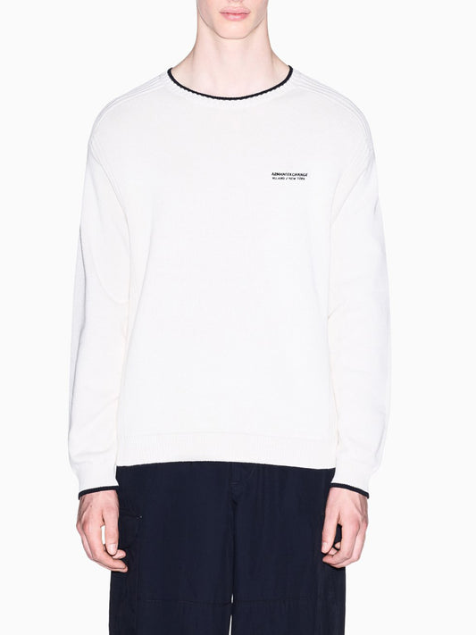 Armani Exchange Maglione Uomo Bianco ottico