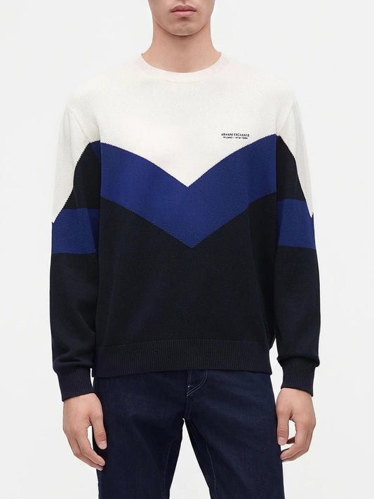 Armani Exchange Maglione Uomo Bianco Ottico