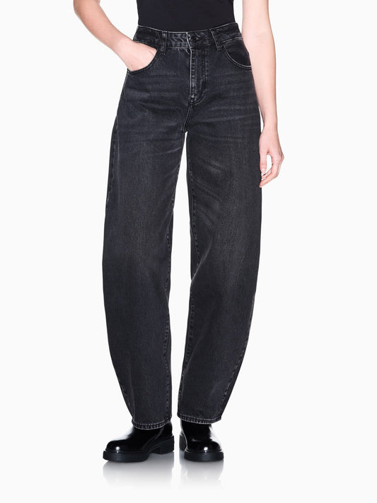 Armani Exchange Jeans Largo Donna Nero