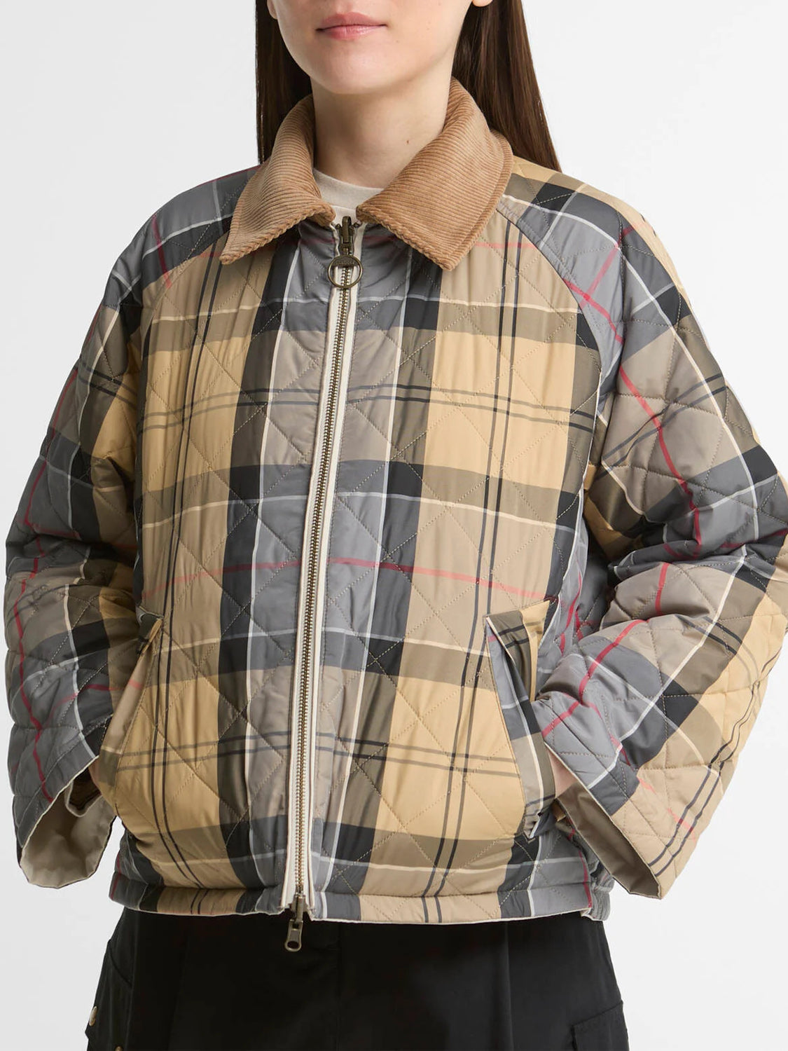 Barbour Giacca Leggera Donna Dawn Reversible Beige