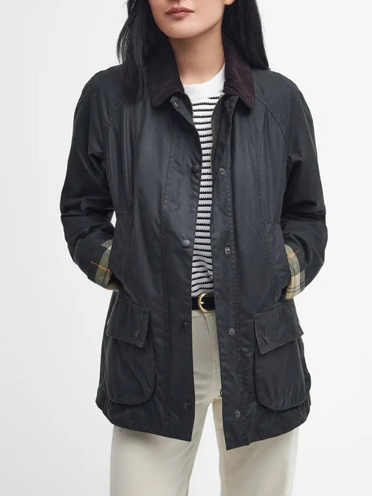 Barbour Giacca Cerata Donna Beadnell Sage