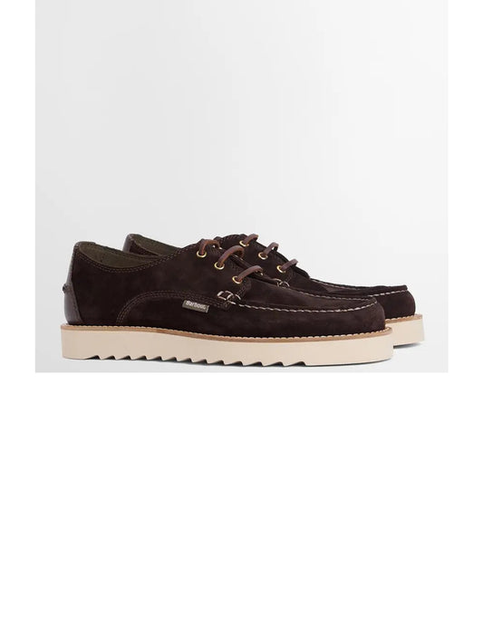 Barbour Scarpa Stringata Uomo Aydon Marrone scuro