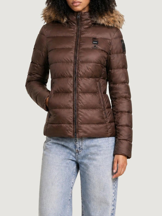 Blauer Piumino Donna Arcadia Marrone