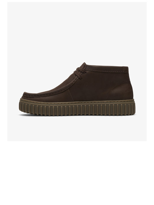 Clarks Stivaletti Uomo Torhill Hi Marrone scuro