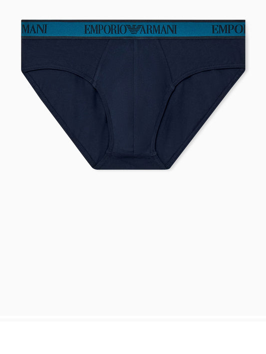 Emporio Armani Slip Uomo 3 Pack Blu Scuro