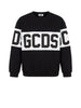 gcds felpa girocollo uomo felpa girocollo con band logo nero 2332675