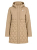 k way piumino donna siphelle hybrid warm shell beige 5215400