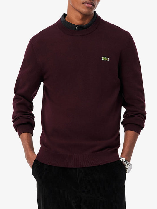 Lacoste Maglione Uomo Marrone scuro