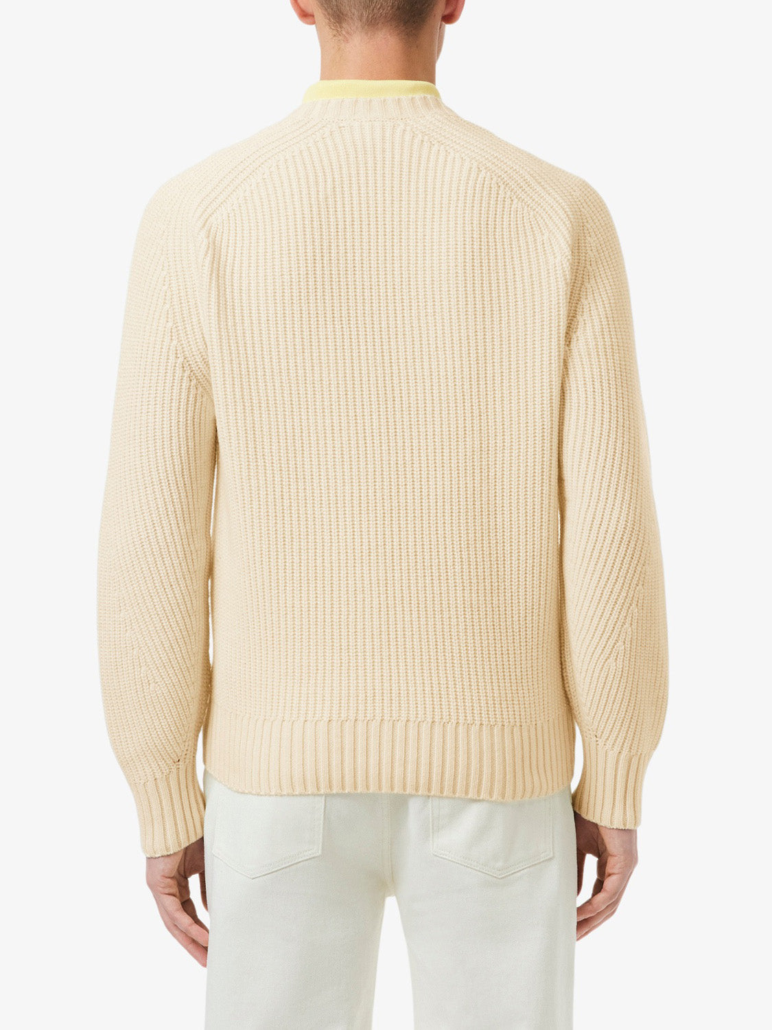 Lacoste Maglione Uomo Bianco panna