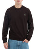 lacoste maglione uomo marrone scuro 485687