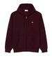lacoste felpa con zip uomo marrone scuro 2540045