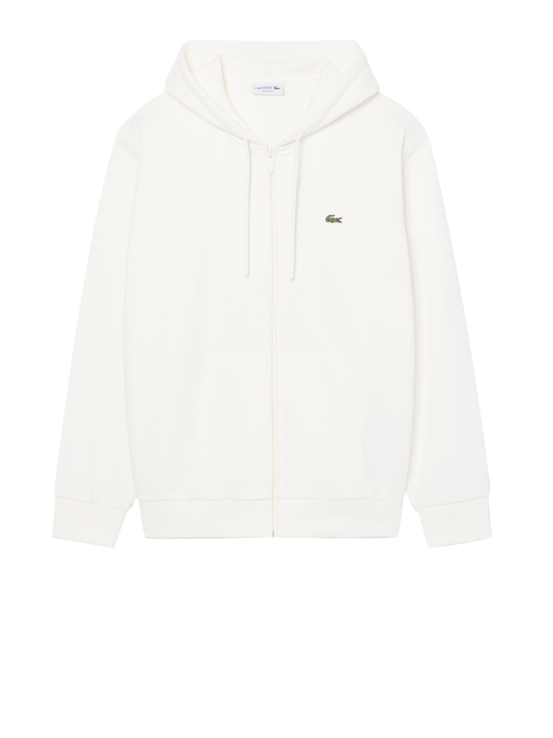 Lacoste Felpa con Zip Uomo Bianco