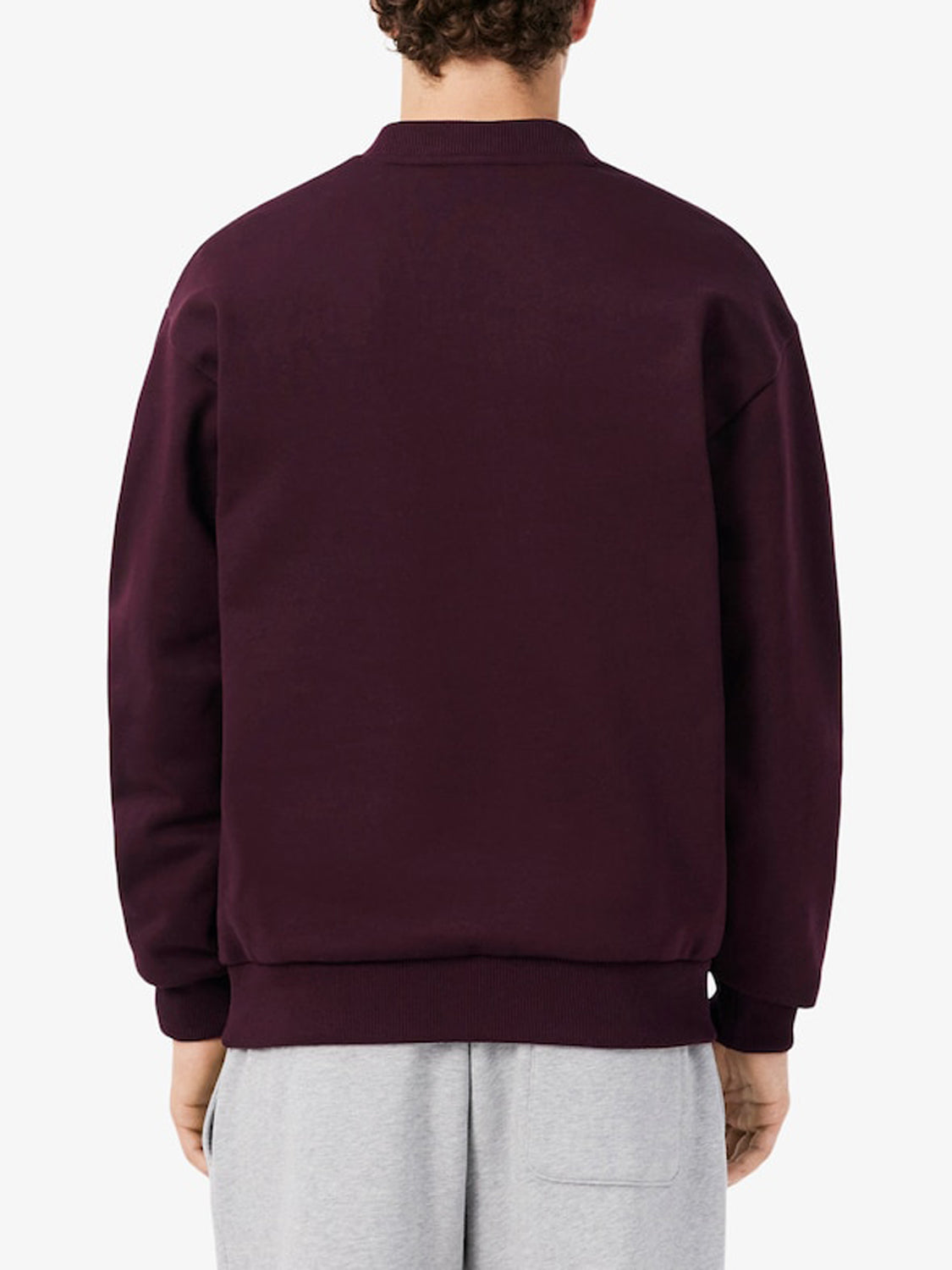 Lacoste Felpa Girocollo Uomo Marrone scuro