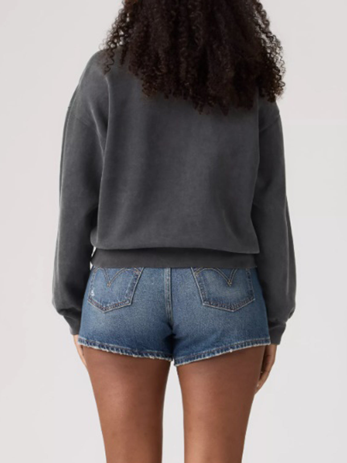 Levi's Felpa Girocollo Donna Vintage Boxy Nero
