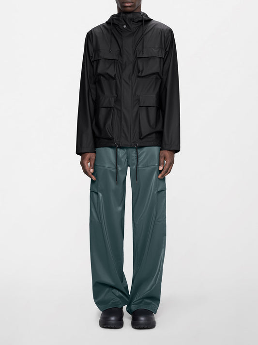 Rains Giubbotto Leggero Unisex Pocket Jacket W3 Nero
