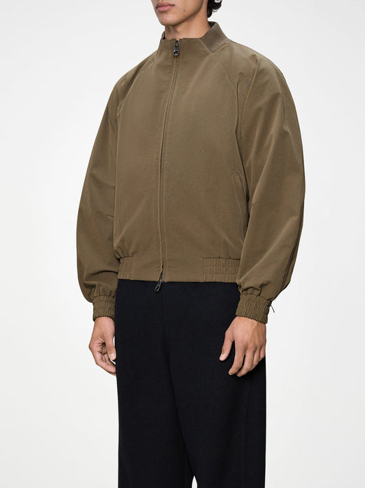 Rains Bomber Unisex Tech Woven Bomber Jacket Beige scuro