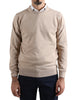 savile row maglione uomo girocollo beige 7867273
