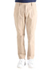 savile row pantalone uomo beige 8680234