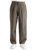 savile row pantalone uomo verde militare 9556003