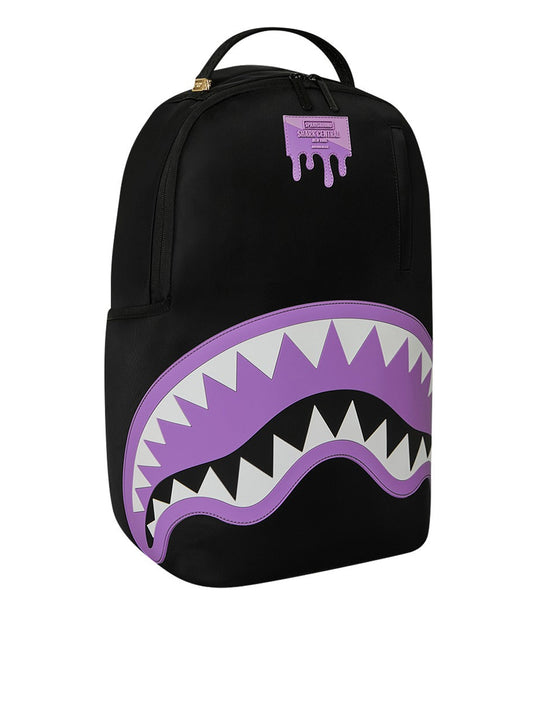 Portafoglio Shark central light purple Nero
