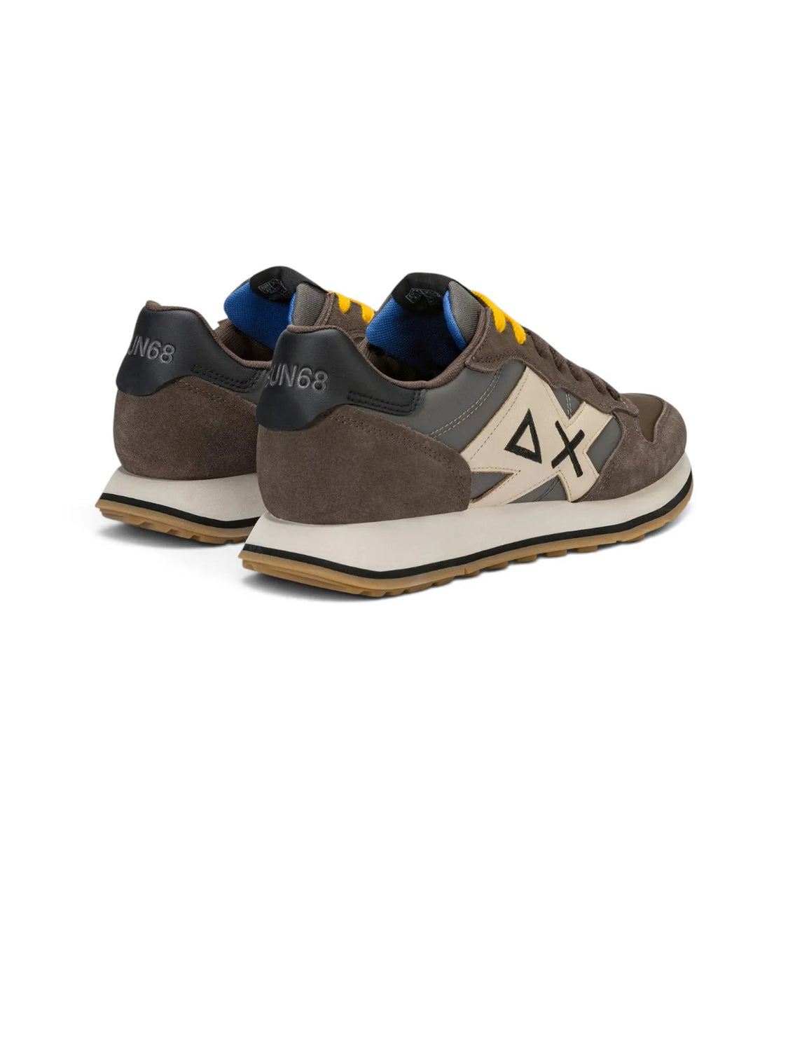 Sun68 Sneakers Uomo Jaki 2.0 Bicolor Marrone