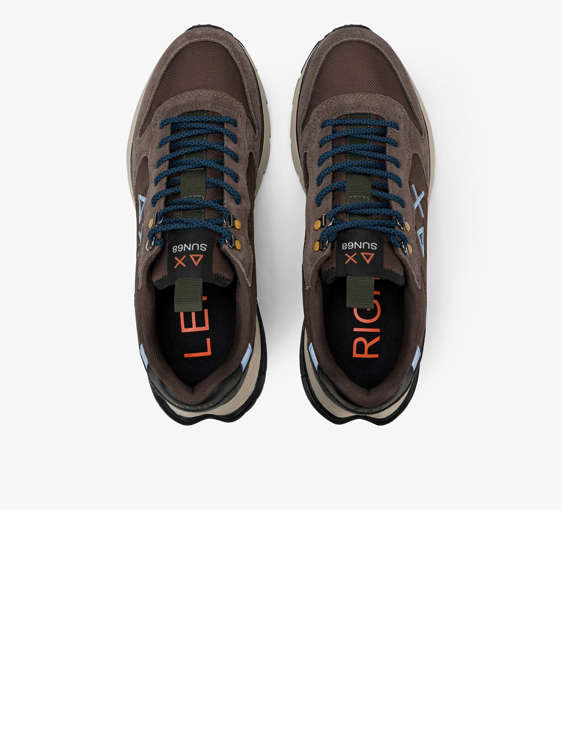 Sun68 Sneakers Uomo Fire & Camping Marrone