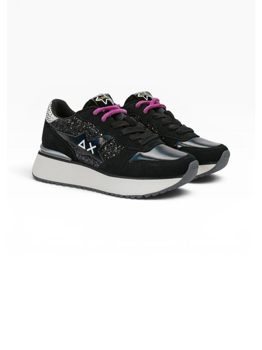 Sun68 Sneakers Donna Big Stargirl Glitter Nero