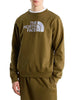 the north face felpa girocollo uomo ess dp crew beige scuro 2084643