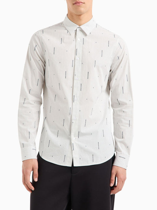 Camicia Casual Uomo Bianco