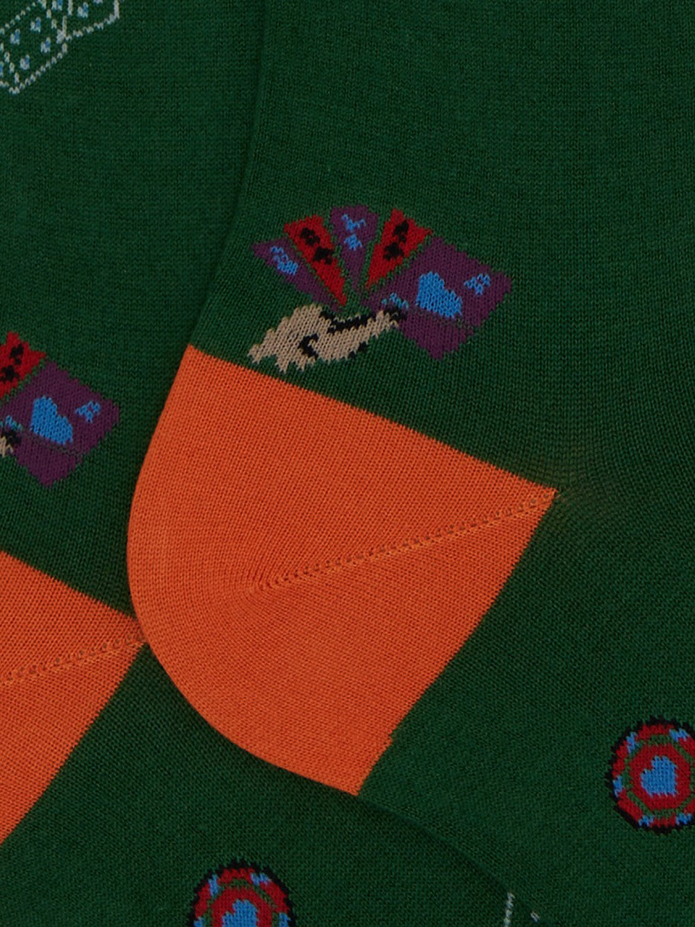 Calzini Uomo Lungo Fantasia Verde