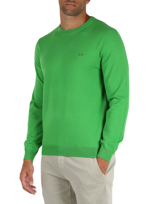 Maglia Uomo Round Solid Verde