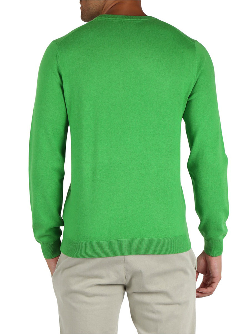 Maglia Uomo Round Solid Verde