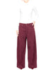 donna tensione in pantalone bordeaux giusi velvet 1692307