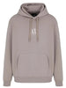 armani exchange felpa cappuccio uomo xm000369 beige 2419786