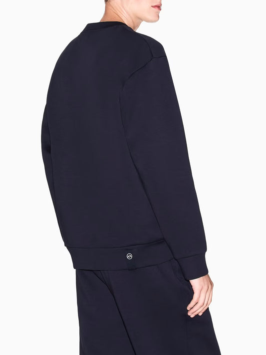 Felpa Girocollo Uomo Blu