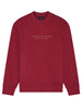 armani exchange felpa girocollo uomo xm001284 rosso 3973921
