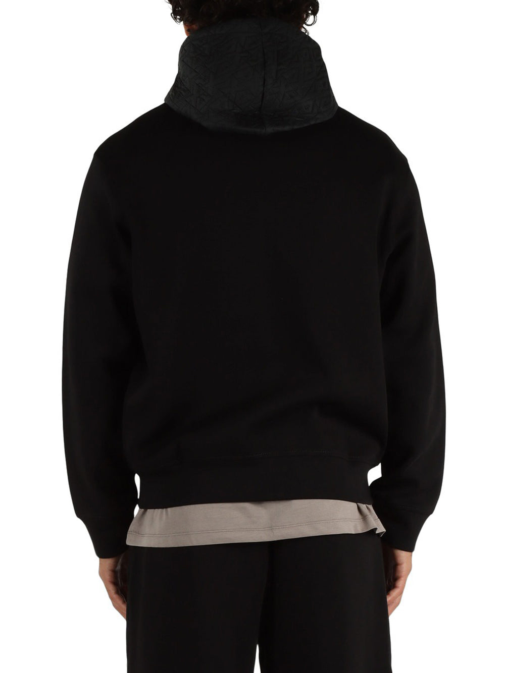 Felpa con Zip Uomo Nero