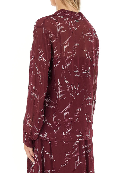 Camicia Casual Donna Rosso