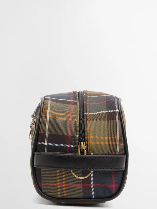Borsa Pochette Uomo Tartan Verde