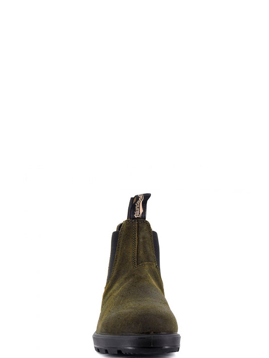 Stivaletti Uomo 1615 Dark Olive Suede Verde
