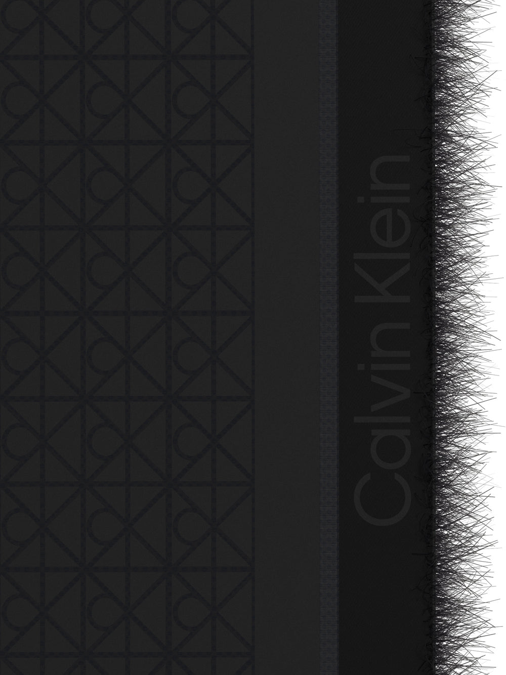 Sciarpa Unisex Tonal Scarf Nero