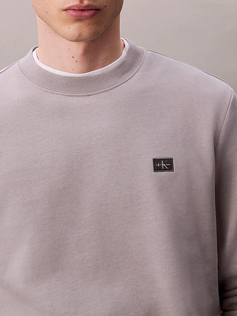 Calvin Klein Felpa Girocollo Uomo LV04RC273G Grigio