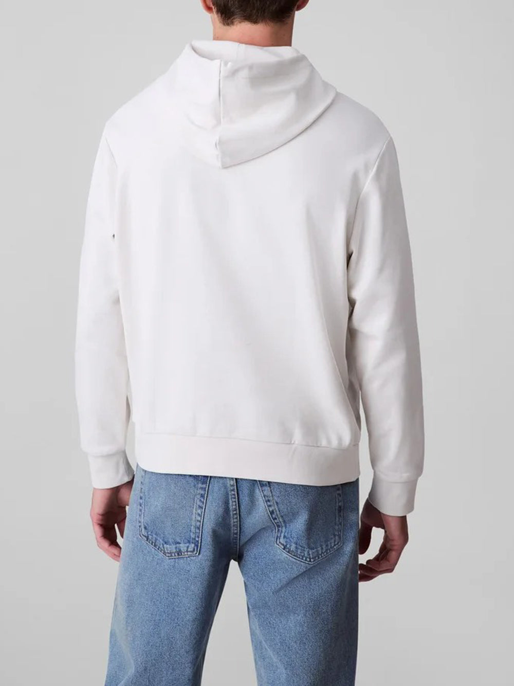 Calvin Klein Felpa Cappuccio Uomo LV04RC282G Bianco