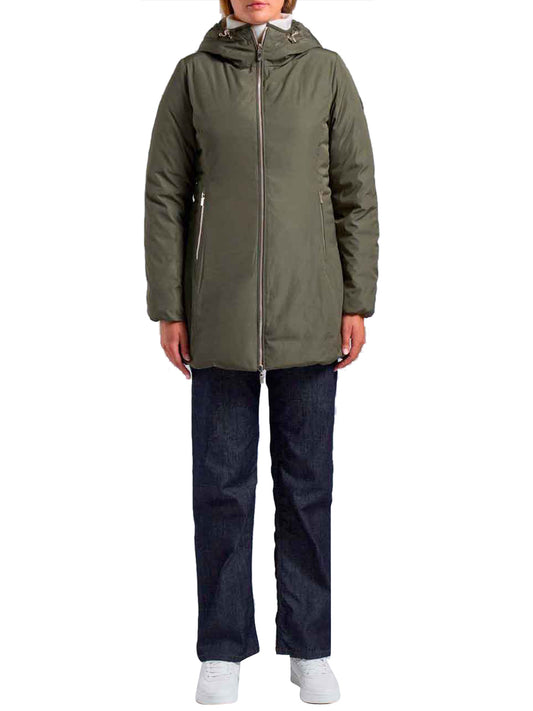 Ciesse Piumini Giubbino Donna Hoody Reversible Coat Verde militare